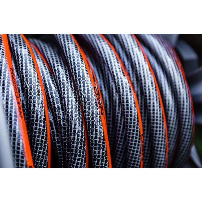 NEO TOOLS 3/4 collu x 30m 6-slāņu pastiprināta PVC dārza šļūtene, 25 bāru pārrāvuma spiediens, UV un aļģu izturīga, zaļa