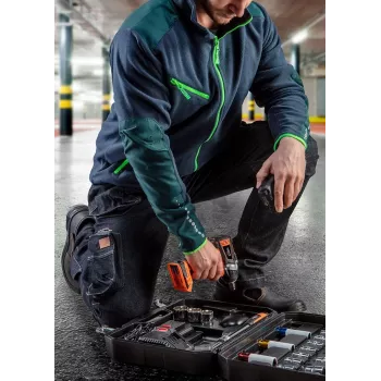 NEO TOOLS 81-229-S Aizsargbikses ar ceļgalu kabatām, Pelēks/Melns, Izmērs S