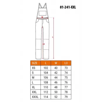 NEO Tools 81-241-XXL unisex darba bikses pelēkas/zaļas izmērs XXL