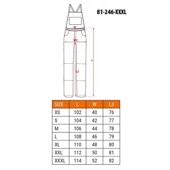 NEO Tools 81-246-XXXL Darba apģērbs - Pelēks/Zaļš, 65% Poliesters 35% Kokvilna, 267 g/m², Trīskāršas šuves, CE sertificēts