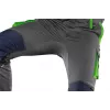 NEO Tools 81-247-L Vīriešu darba bikses ar ceļgalu aizsargiem, pelēkas/zaļas, L izmērs