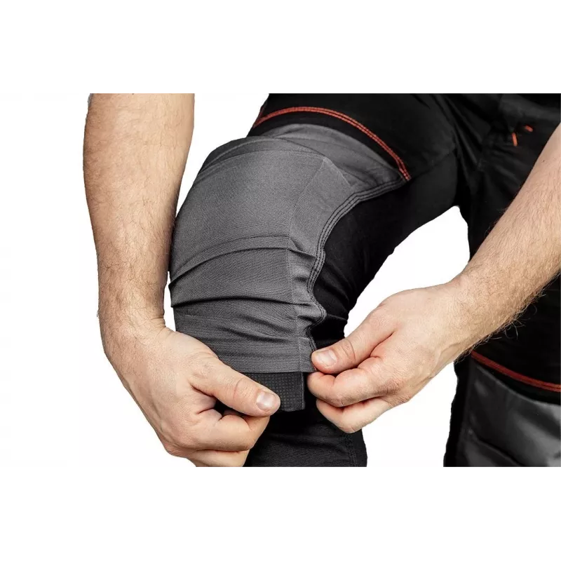 NEO TOOLS 81-258-XS unisex darba T-krekls XS pelēks melange 100% kokvilna OEKO-TEX