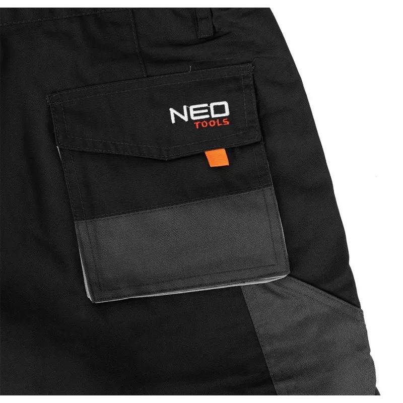 NEO Tools 81-270-XL Aizsargājošas darba šorti, pelēki/melni, izmērs XL, 9 kabatas, EN ISO 13688