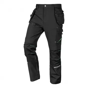 NEO TOOLS 81-296-3-XL Darba bikses Mix&Match 4-Way Stretch ar Holster kabatām, Cordura pastiprinājums, Melnas, Izmērs XL