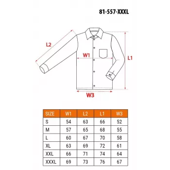 NEO Tools 81-557-XXXL darba jaka pelēka/melna