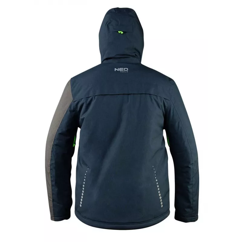 NEO Tools 81-571-S Darba jaka, izmērs S, pelēka/melna, 267 g/m², 7 kabatas, EN ISO 13688