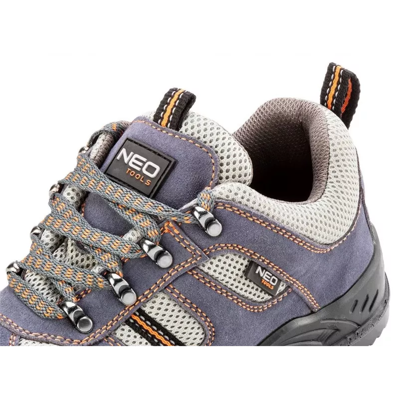 NEO Tools 82-035 S1P SRC drošības apavi, tērauda purngals, melni/pelēki, 41. izmērs