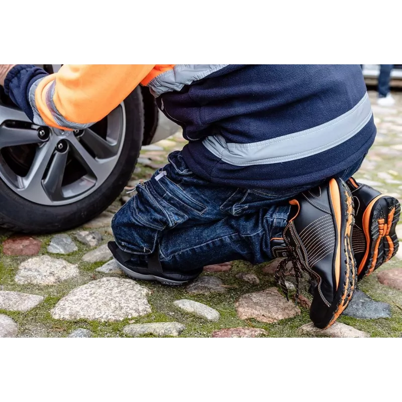 NEO Tools 82-105 S1P SRC zemie drošības apavi, 42. izmērs, melni/pelēki
