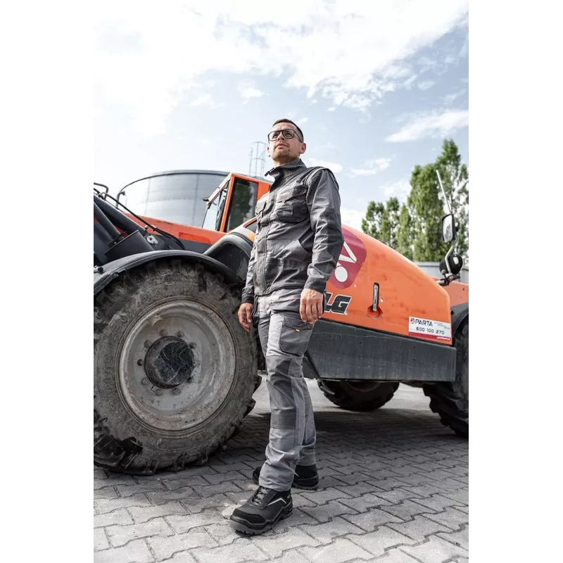 NEO Tools 82-151-46 S1P SRC Zemie drošības apavi ar tērauda purngalu un Kevlar starpzoli, izmērs EU 46, melni/pelēki