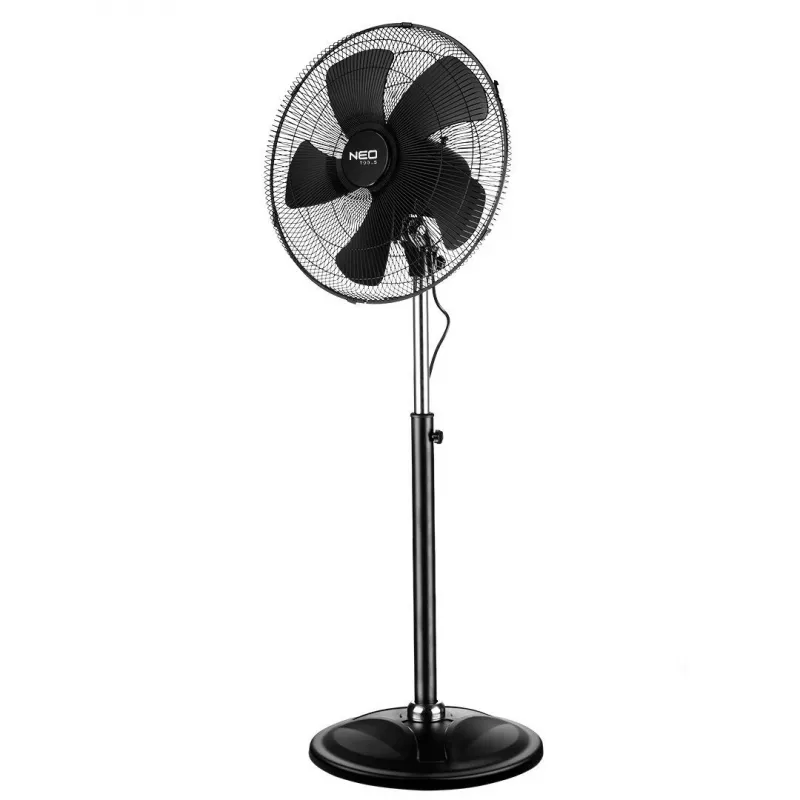 NEO Tools 90-003 Sadzīves ventilators 45 cm 120 W Grīdas ventilators Melns/Sudrabs
