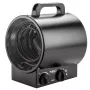 NEO Tools 90-066 2000W PTC keramiskais elektriskais ventilatora sildītājs ar regulējamu termostatu, pārkaršanas aizsardzību, apgāšanās drošības slēdzi, 2 siltuma režīmiem, tikai ventilācijas režīmu, brīvi stāvošs, melns/pelēks