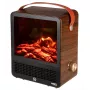 NEO TOOLS 90-156 Electric Fireplace 1500W Wall-Mounted with LED Flame Effect, Remote Control, Timer, Black