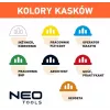 NEO TOOLS 97-211 Ventilējama industriālā aizsargķivere ar 6 punktu sprūdrata piekares sistēmu, EN 397, balta