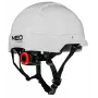 NEO TOOLS 97-211 Ventilējama industriālā aizsargķivere ar 6 punktu sprūdrata piekares sistēmu, EN 397, balta