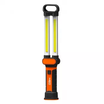 NEO TOOLS 99-066 Uzlādējams COB LED darba lukturis ar magnētisko pamatni un grozāmu āķi, 300 lm