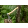 NEO TOOLS Bushcraft cirvis ar maksti 400g | Kalts no augsta oglekļa tērauda, hikorija koka rokturis