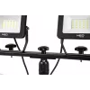 NEO TOOLS dubultais prožektors 2x50W SMD LED 8500lm 230V uz statīva 1.8m