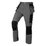 NEO TOOLS Mix&Match darba bikses ar 4-virzienu stiepjamību, Cordura pastiprinājumu, pelēkas/melnas, XS