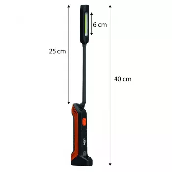 NEO TOOLS uzlādējama apskates lampa 400 lm COB + lukturis 99-102