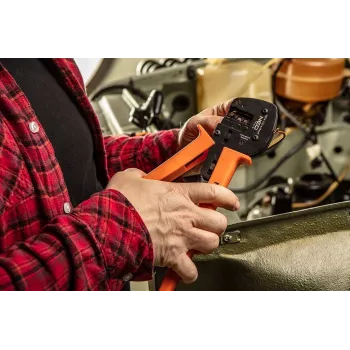 NEO TOOLS TOP-01-555 Griežņu knaibles ar sprūdratu izolētiem uzgaļiem 0.5-6 mm² (20-10 AWG) ar pašregulējošām spīlēm un ātru atbrīvošanu