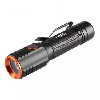 NEO TOOLS USB C 2000 lm CHN LED uzlādējams lukturītis