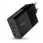 NGS BUD 100W GaN USB-C lādētājs 2x USB-C + 2x USB-A Melns