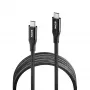 NGS KNOT USB-C to USB-C kabelis 2m 240W Melns