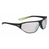 NIKE AEROSWIFTEDQ0 Unisex Sport Saulesbrilles - Matēti Melna, Pelēka Nokrāsa, 65 mm Lēca