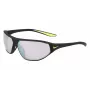 NIKE AEROSWIFTEDQ0 Unisex Sport Saulesbrilles - Matēti Melna, Pelēka Nokrāsa, 65 mm Lēca