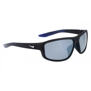 NIKE Brazenfield vīriešu saulesbrilles - matēts melns rāmis, pelēkas polikarbonāta lēcas, 62/14/130 mm