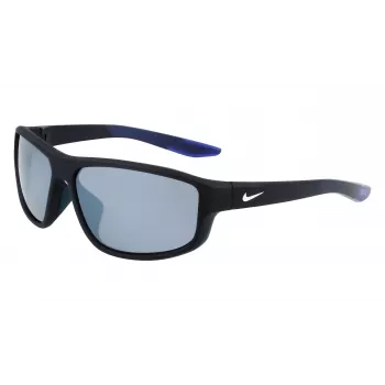 NIKE Brazenfield vīriešu saulesbrilles - matēts melns rāmis, pelēkas polikarbonāta lēcas, 62/14/130 mm