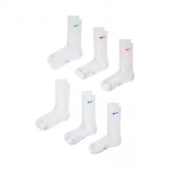 Nike Everyday Elevated 6 pāru zeķu komplekts baltas (EU 38-42.5) HQ8021-906