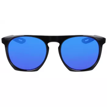 NIKE FLATSPOTXXIIM Unisex Saulesbrilles - Melns Rāmis, Pelēkdūmu Lēcas, 52/20/145 mm