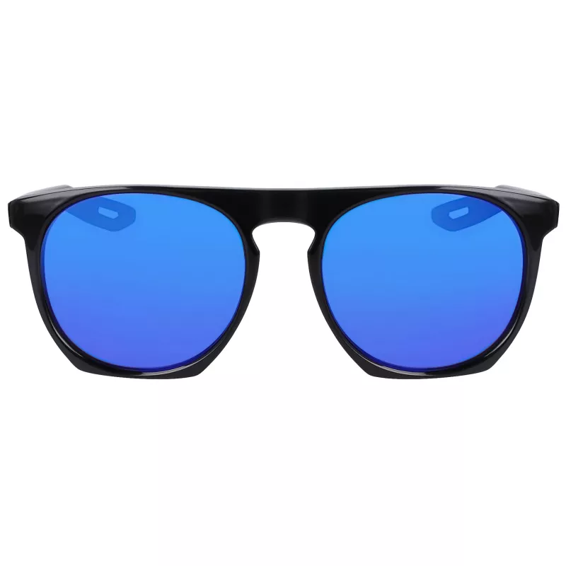 NIKE FLATSPOTXXIIM Unisex Saulesbrilles - Melns Rāmis, Pelēkdūmu Lēcas, 52/20/145 mm