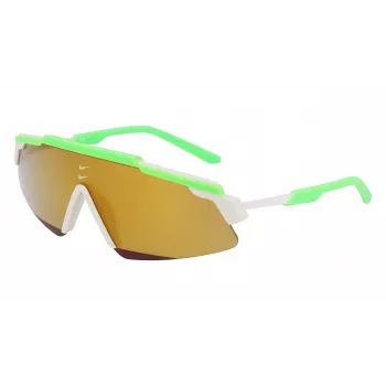 NIKE NIKEMARQUEEMF Unisex Saulesbrilles - Dūmu Pelēkas Lēcas, Matēts Melns Rāmis (66/14/140 mm)