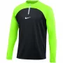Nike NK Dri-FIT Academy Drill Top K Melns-Zaļš DH9230 010 S Vīriešu džemperis