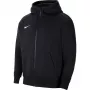 Nike Park 20 Fleece pilna rāvējslēdzēja jaka ar kapuci melna CW6891 010