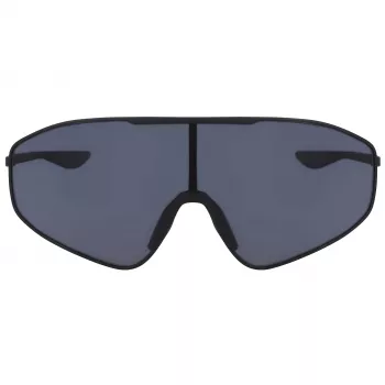 NIKE Unisex ECHOSHIELD2IF Sporta saulesbrilles - Matēti melna, dūmu pelēka lēca, 66 mm