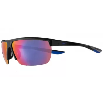 NIKE Unisex NIKETEMPESTSE Saulesbrilles - 67/12/122 mm - Matēts Melns Rāmis, Dūmu Pelēkas Lēcas