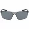 NIKE WINDSTORMC46 Vīriešu sporta saulesbrilles - Matēti melna/melna - 65 mm lēcas - 100% UV aizsardzība