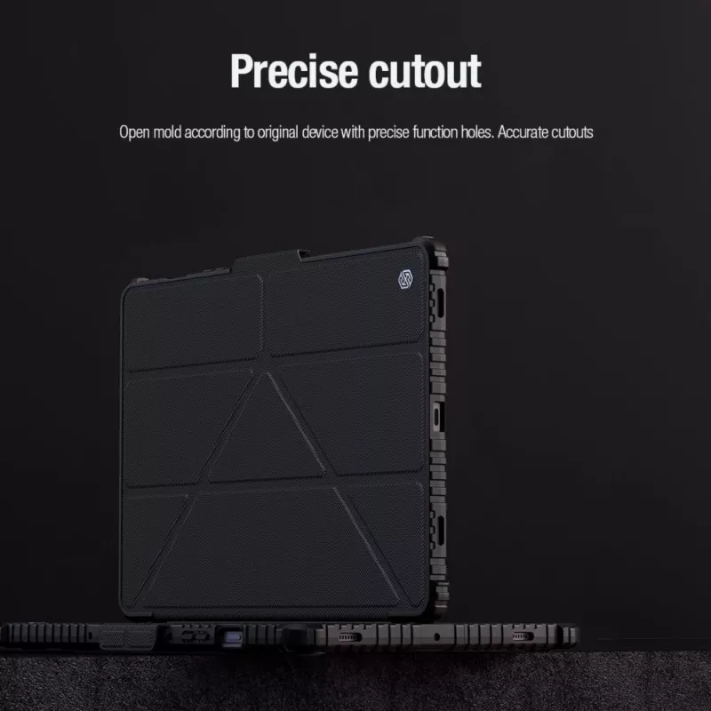 Nillkin Bumper Leather Case Pro maciņš Samsung Galaxy Tab S9 - Melns