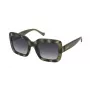 Nina Ricci SNR322 Saulesbrilles Sievietēm - Polarizēts Taisnstūra Rāmis - Spīdīgi Melns/Pelēks - 53/23/140 mm