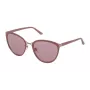 NINA RICCI Sieviešu saulesbrilles SNR11757F38X - Havana acetāta rāmis, gradienta brūnas lēcas, 57mm