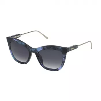 NINA RICCI Sieviešu saulesbrilles SNR300-5209MC Brūnas Havana tauriņa rāmis UV400