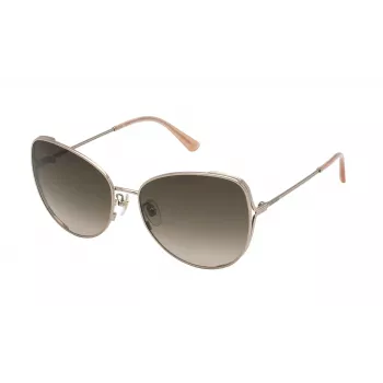 NINA RICCI Sieviešu saulesbrilles SNR302-600A32 Havana/Brūna bruņurupuča rāmis Brūnas gradienta lēcas 60/16/135 mm
