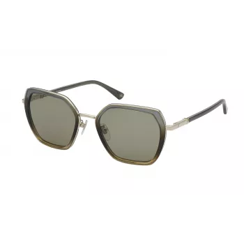 NINA RICCI Sieviešu saulesbrilles SNR359540AG1 - Havannas acetāta tauriņveida rāmis ar brūniem gradienta lēcām