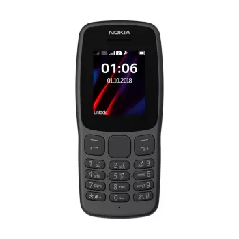 Nokia 106 TA-1114 Dual SIM 4MB melns OEM
