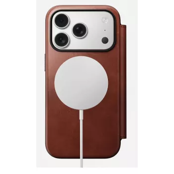 NOMAD Ādas Maciņš iPhone 17 Pro ar MagSafe un Maku