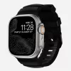NOMAD Rocky Point Band Apple Watch 46mm/49mm ar FKM un titānu (Carbon Black, Black Hardware)