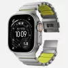 NOMAD Stratos Band - Titāna aproce Apple Watch 49mm ar FKM (Dabīgais titāns, Volt FKM)
